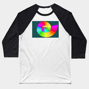 Ammonite Spectrum - digital art Baseball T-Shirt